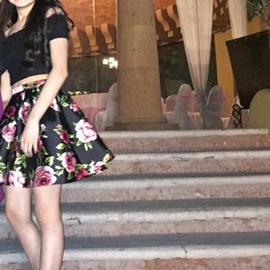 Home coming Two piece floral set